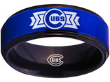 Chicago Cubs Ring Blue & Black Wedding Ring | Sizes 5-15 #cubs