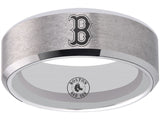 Boston Red Sox Wedding Ring Red Sox Ring Silver Sizes 6 - 13 #boston #redsox