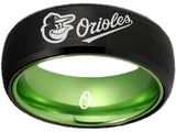 Baltimore Orioles Ring Orioles Black & Green Wedding Ring #orioles Sizes 6 - 13