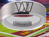 Washington Commanders Ring Silver Tungsten Wedding Ring #commanders