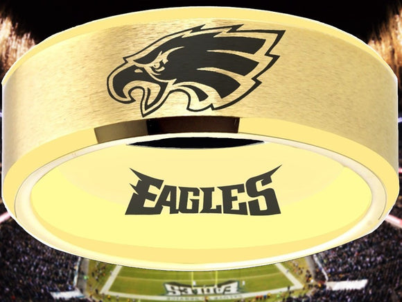 Philadelphia Eagles Ring Gold Wedding Ring #philadelphia #eagles #weddingring