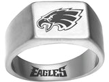 Philadelphia Eagles Ring Silver Titanium Ring #philadelphia #eagles #nfl