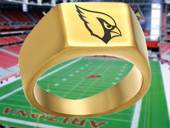 Arizona Cardinals Ring Gold Titanium Ring | Sizes 8 - 12 #arizonacardinals #nfl