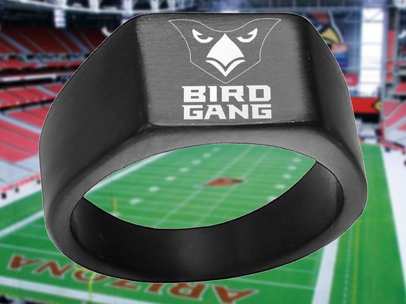 Arizona Cardinals Ring Black Titanium Ring | Sizes 8 - 12 #arizonacardinals #birdgang