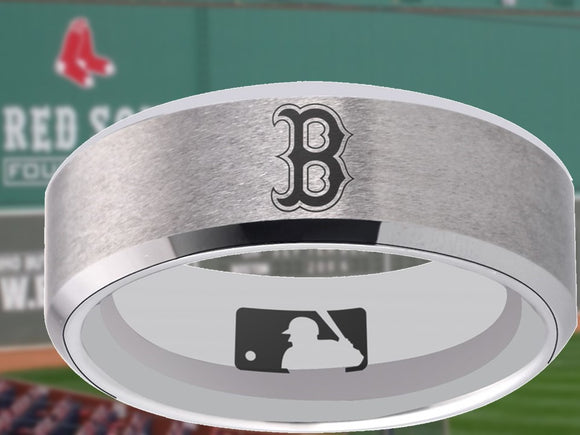 Boston Red Sox Ring Red Sox Wedding Ring Silver Sizes 6 - 13 #boston #redsox