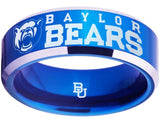 Baylor Bears Ring Blue & Silver Wedding Band | Sizes 4-17 #bu #baylor #bears