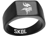 Minnesota Vikings Ring Black 10mm Ring | Sizes 8-12 #vikings #skol #nfl