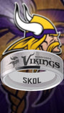 Minnesota Vikings Ring Silver Wedding Band | Sizes 6-13 #vikings #skol #nfl