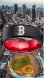 Boston Red Sox Ring Red Sox Wedding Ring Black & Red Sizes 6 - 13