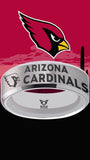 Arizona Cardinals Ring Silver Wedding Band | Sizes 6 - 13 #arizonacardinals #nfl