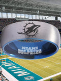 Miami Dolphins Ring Silver & Blue Tungsten Wedding Ring #miami #dolphins #miamidolphins