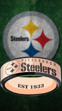 Pittsburgh Steelers Ring Rose Gold & Black Wedding Band | Sizes 6-13 #pittsburgh #steelers