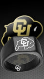 Colorado Buffaloes Ring Black Titanium Ring | Sizes 8-12 #buffs #ncaa