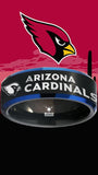 Arizona Cardinals Ring Black & Blue Wedding Band | Sizes 6 - 13 #arizonacardinals #nfl