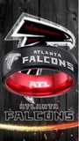 Atlanta Falcons Ring Black & Red Wedding Band | Sizes 6 - 13 #atlanta #falcons #nfl