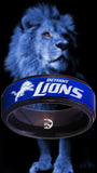 Detroit Lions Ring Blue & Black Wedding Band | Sizes 5 - 15 #detroitlions #nfl