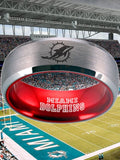 Miami Dolphins Ring Silver & Red Tungsten Wedding Ring #miami #dolphins #miamidolphins