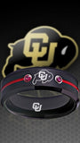 Colorado Buffaloes Ring Black & Red CZ Wedding Band | Sizes 6-13 #buffs #ncaa