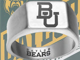 Baylor Bears Ring Silver Titanium Baylor Ring | Sizes 8-12 #bu #baylor #bears