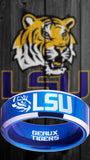 LSU Tigers Ring Blue & Silver Wedding Band | Sizes 4-17 | #lsu #tigers