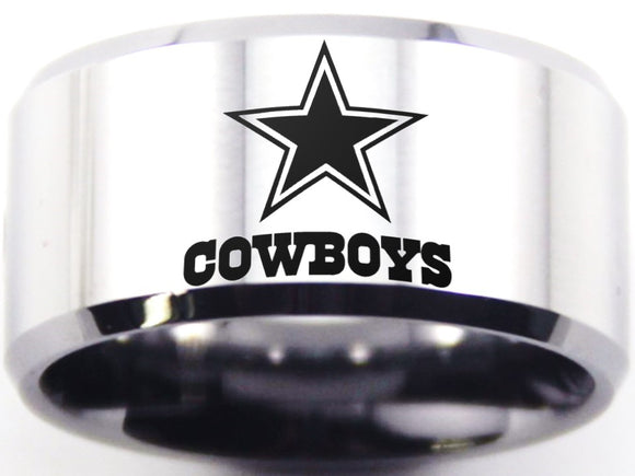 Dallas Cowboys Ring 11mm Silver Band | Sizes 7-13 #cowboys