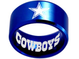 Dallas Cowboys Ring Blue Ring 12mm Tungsten Ring #cowboys