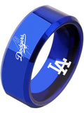 LA Dodgers Ring Blue Ring 8mm Tungsten Ring #mlb #dodgers