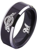 Milwaukee Brewers Ring black ring 8mm Tungsten Ring #mlb #brewers