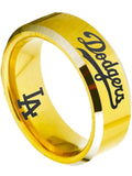 LA Dodgers Ring Gold Ring 8mm Tungsten Ring #mlb #dodgers