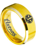 Houston Astros Ring Gold Ring 8mm Tungsten Ring #mlb #astros