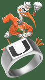 Miami Hurricanes Ring Silver 10mm Band | Sizes 8-12 #miami #hurricanes #TheU