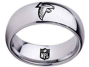 Atlanta Falcons Ring Falcons logo ring Wedding Band Silver Ring #falcons #atl #nfl