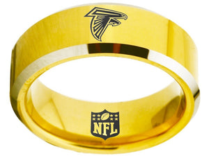 Atlanta Falcons Ring Falcons logo ring Wedding Band Gold Ring #falcons #atl #nfl