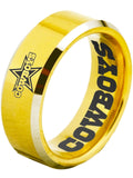 Dallas Cowboys Ring Gold & Silver Wedding Band | Sizes 4-17 #cowboys