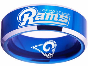 Los Angeles Rams Ring Blue Logo Ring Sizes 4 - 17 #rams