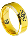 Cleveland Browns Ring Gold Ring 8mm Tungsten Wedding Ring #browns #clevelandbrowns