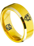 Chicago Bears Ring Bears Gold Ring Tungsten Wedding Ring #bears