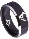 Houston Texans Ring Black Ring 8mm Tungsten Ring #texans