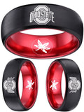 Ohio State Buckeyes Ring Black and Red Ring Size 6 - 13 #buckeyes