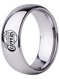 LA Clippers Ring 8mm Silver Tungsten Ring #clippers