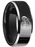 LA Clippers Ring 8mm Black Tungsten Ring #clippers